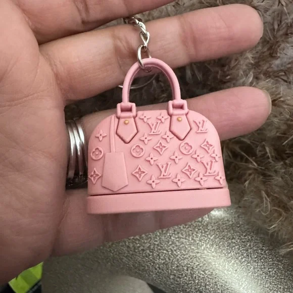 Red Fashion Mini Bag Keychain/Charm - Picture 2 of 3
